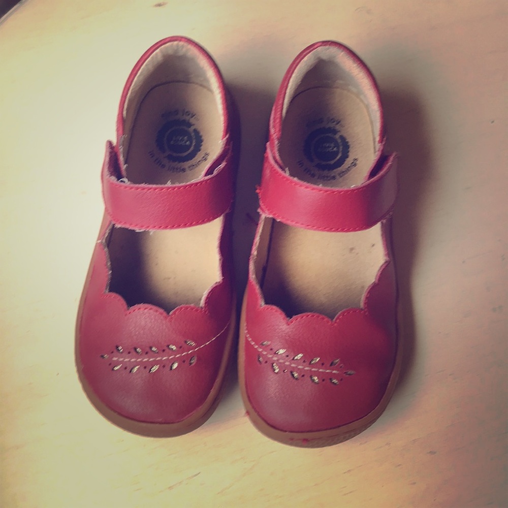 Livie & Luca red Mary Janes size 11